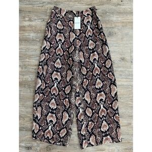 NWT WHISTLES Snake Print Crepe Trousers
